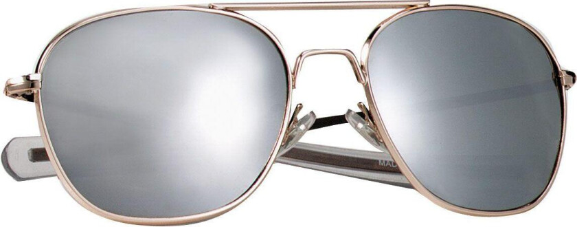 G.I. Type Pilot's Aviator Sunglasses Mirror lens with gold frame