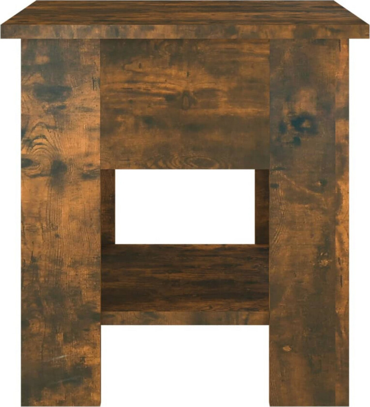 Salongbord røkt eik 40x40x42 cm konstruert tre