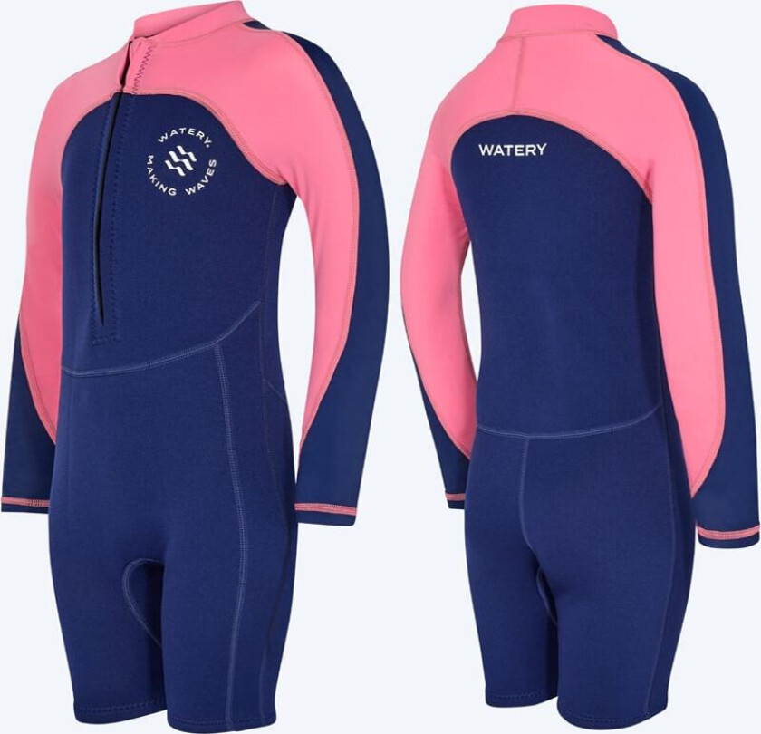 våtdrakt til barn - Calypso Langermet - Rosa