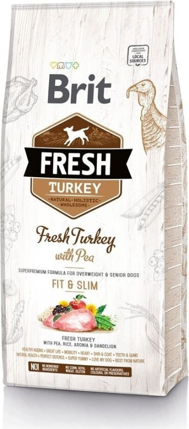 Brit Fresh Turkey with Pea Light Fit & Slim (12 kg)