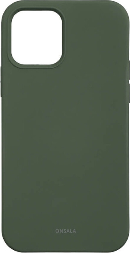 Phone Case with Silicone Feel Olive Green - iPhone 12/12 Pro