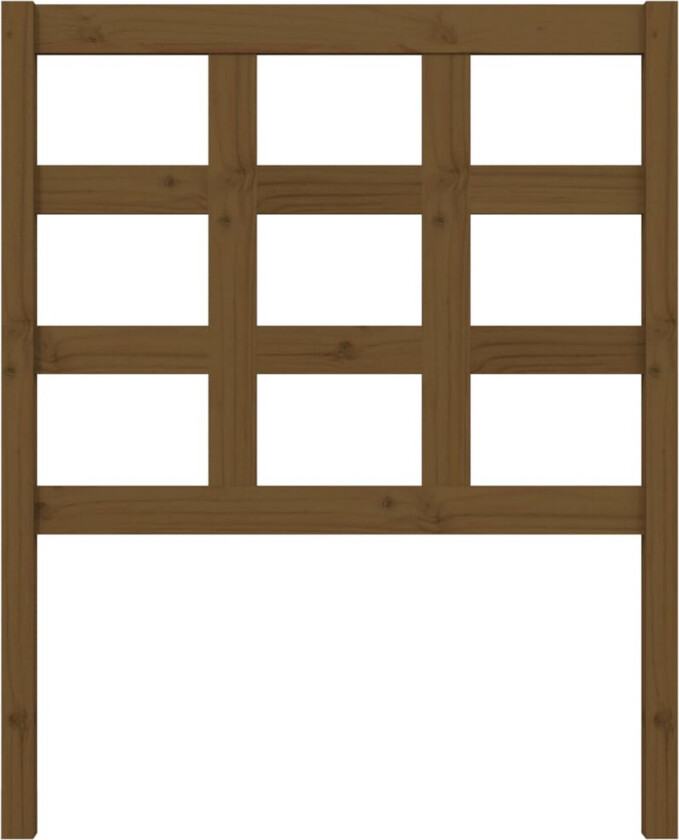 Sengegavl honningbrun 80,5x4x100 cm heltre furu
