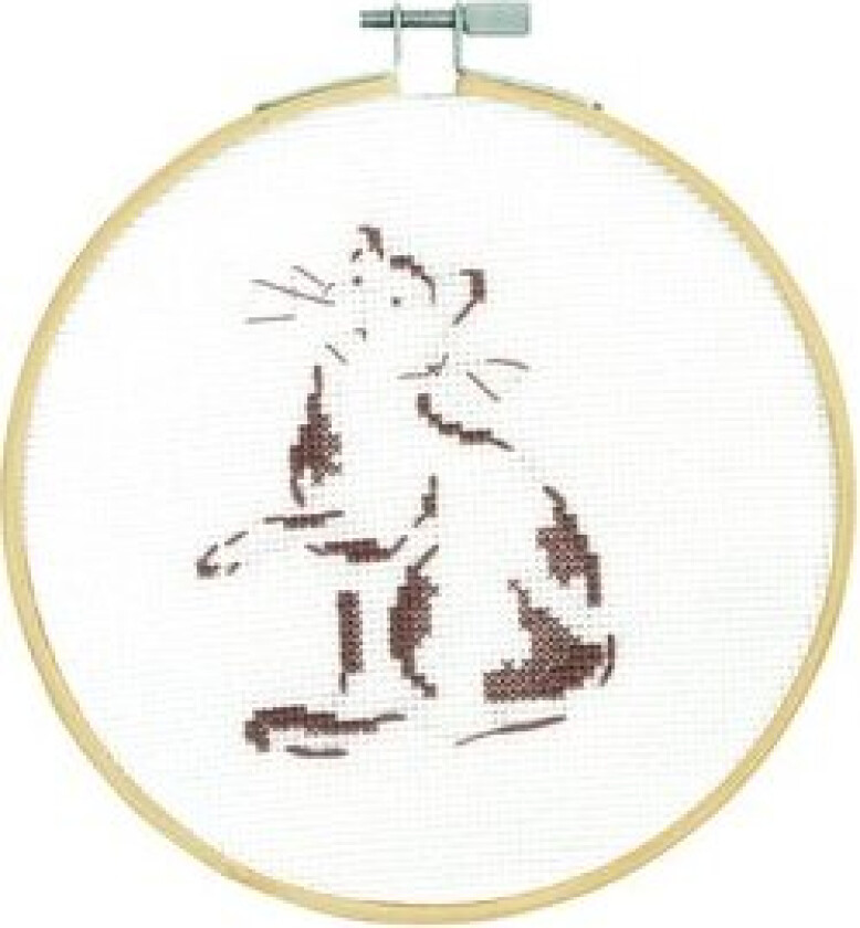 Broderipakke Bilde Lekende Katt