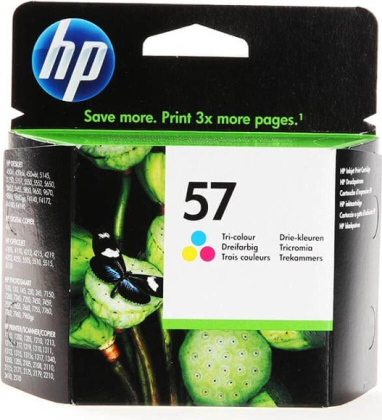 Hp Blekk Farge No.57, Dj 5550/p100/7350