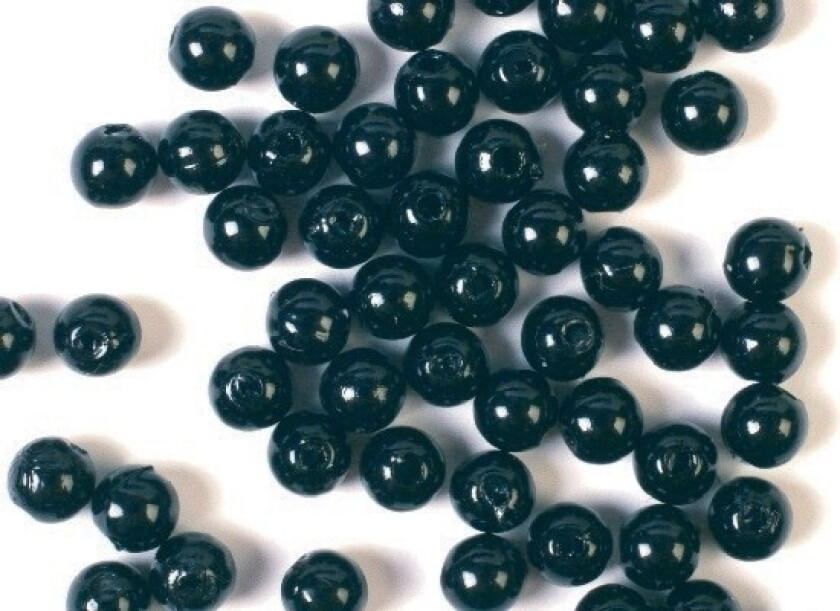 Voksperler 4mm 500g sort