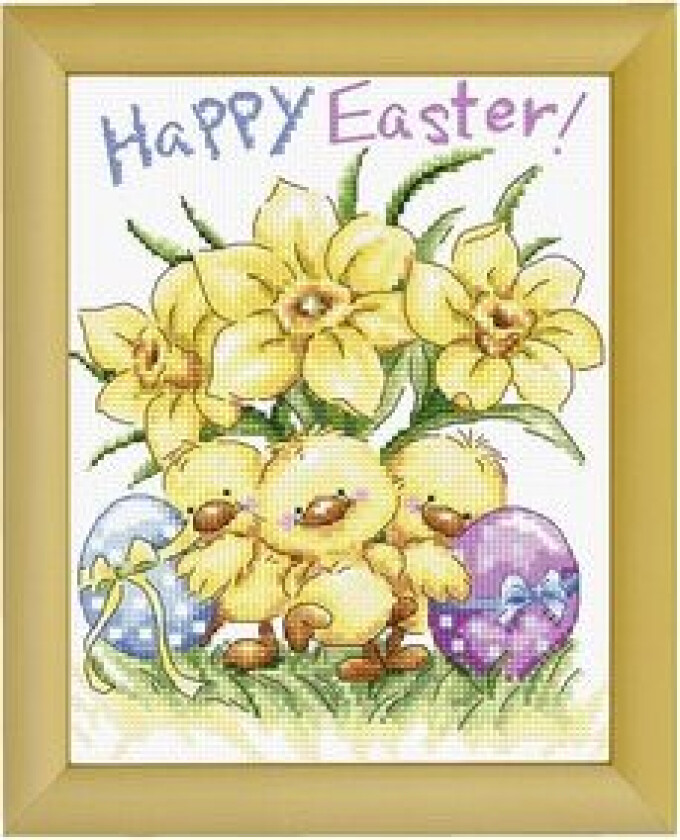 Broderipakke Bilde Happy Easter