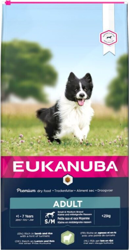 Eukanuba Dog Adult Small & Medium Breed Lamb & Rice (2,5 kg)