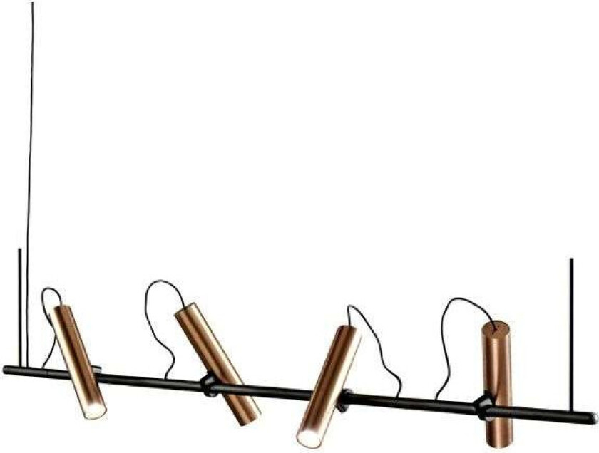 Light-Point Spirit takpendel black/rose gold, s1500