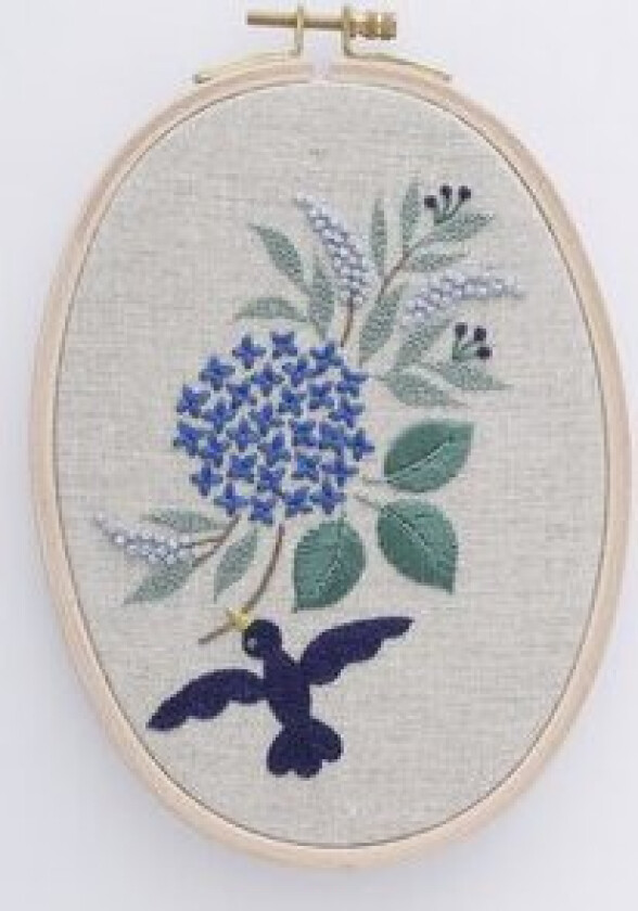 Broderipakke Bilde Blå Fugler