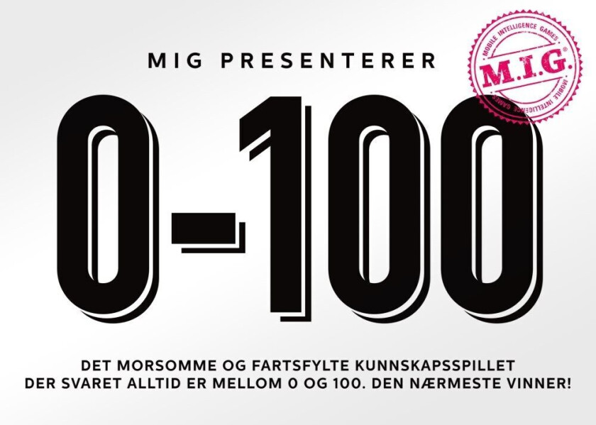 Spill 0-100 Kunnskapsspill