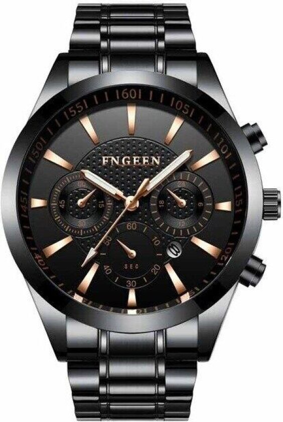 FNGEEN Armbåndsur Steel Svart/Svart