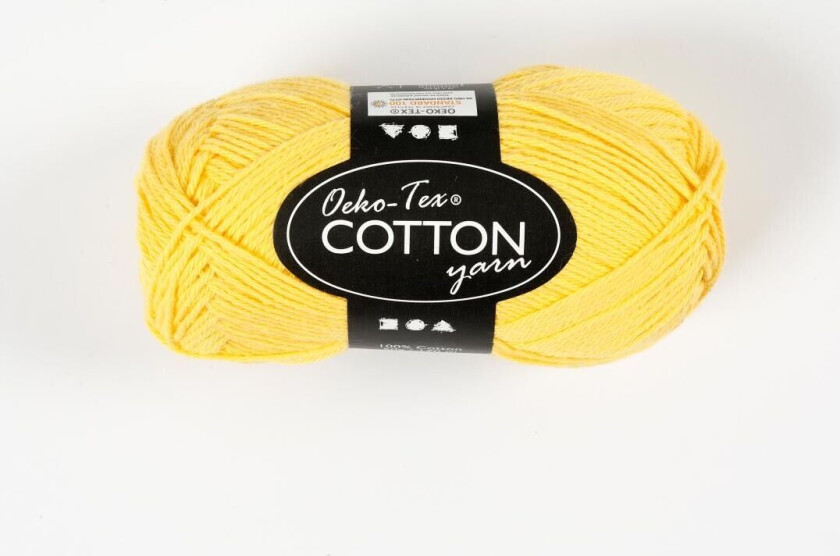 Cotton yarn Yellow 50gr 170m