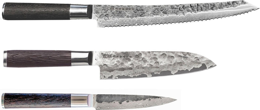 knivsett 3 deler Stål