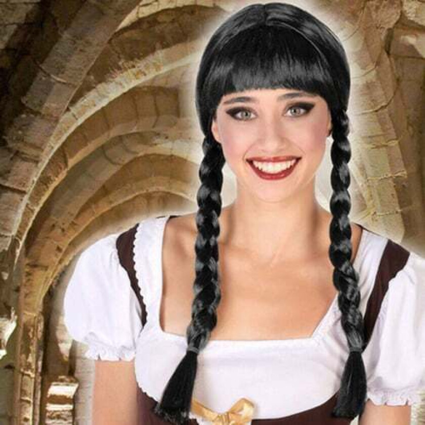 Parykk med fletter 116812