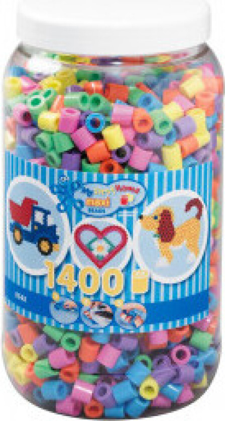 Ironing beads Maxi in Pot-Pastelmix (050) 14
