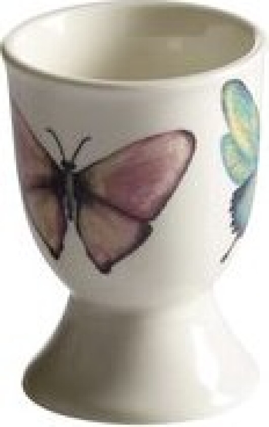 Eggeglass med håndtegnet motiv Sommerfugl 1-pk