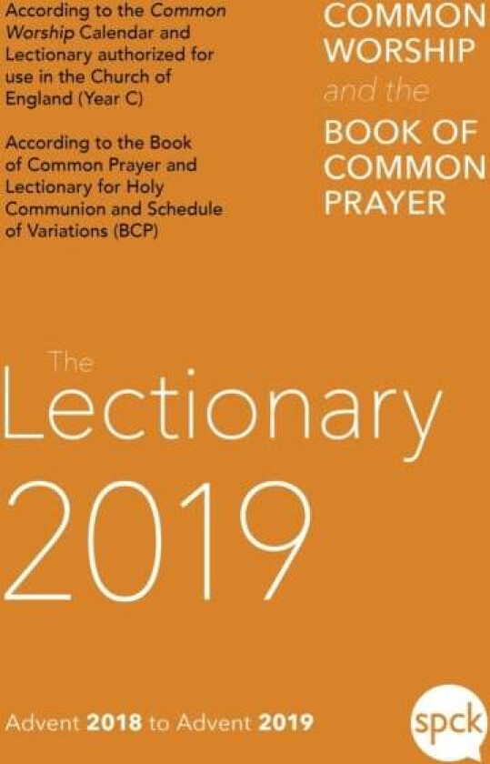 Common Worship Lectionary 2019