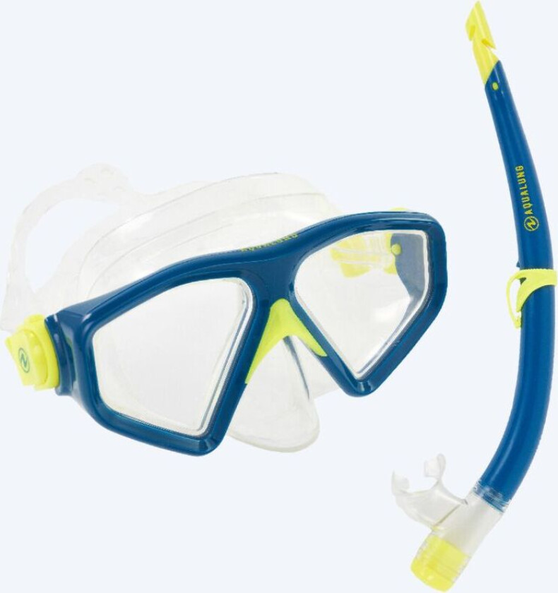snorkelsett til voksne - Saturn - Blå/gul