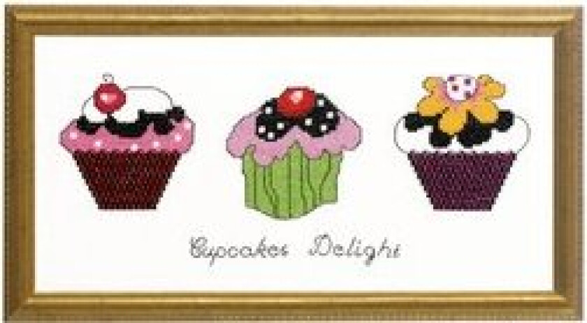 Broderipakke Bilde Cupcakes