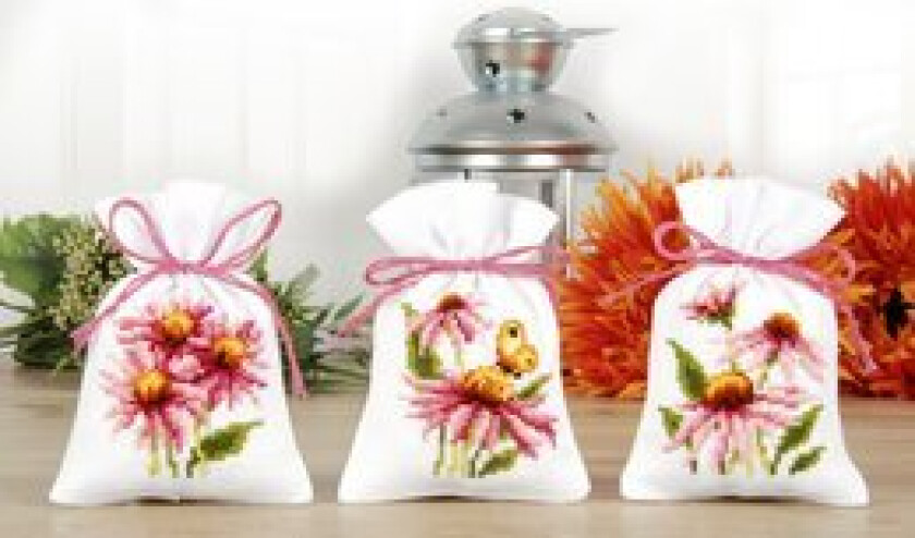 Broderipakke Duftposer Gerbera 3-pk