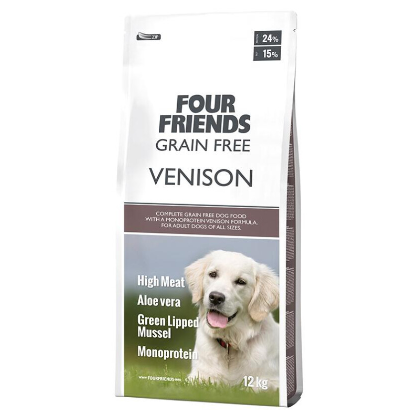 Dog Grain Free Venison Tørrfôr til Hund med Viltsmak 17 kg
