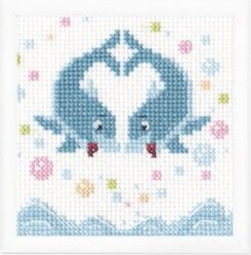 Broderipakke Bilde Dolphin love