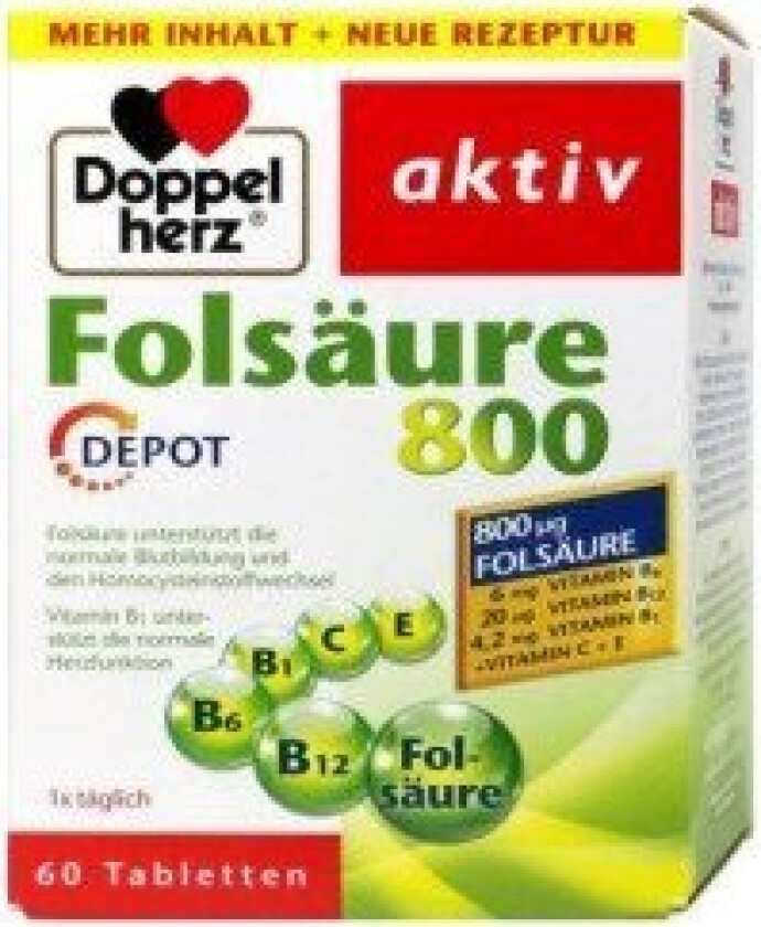 Doppelherz Folsyre 800 64,3g