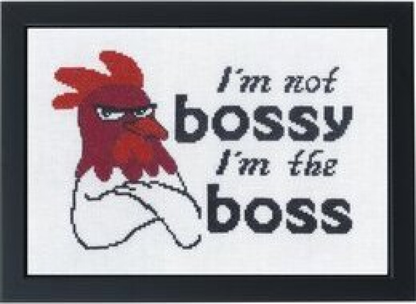 Broderipakke Bilde I'm not bossy