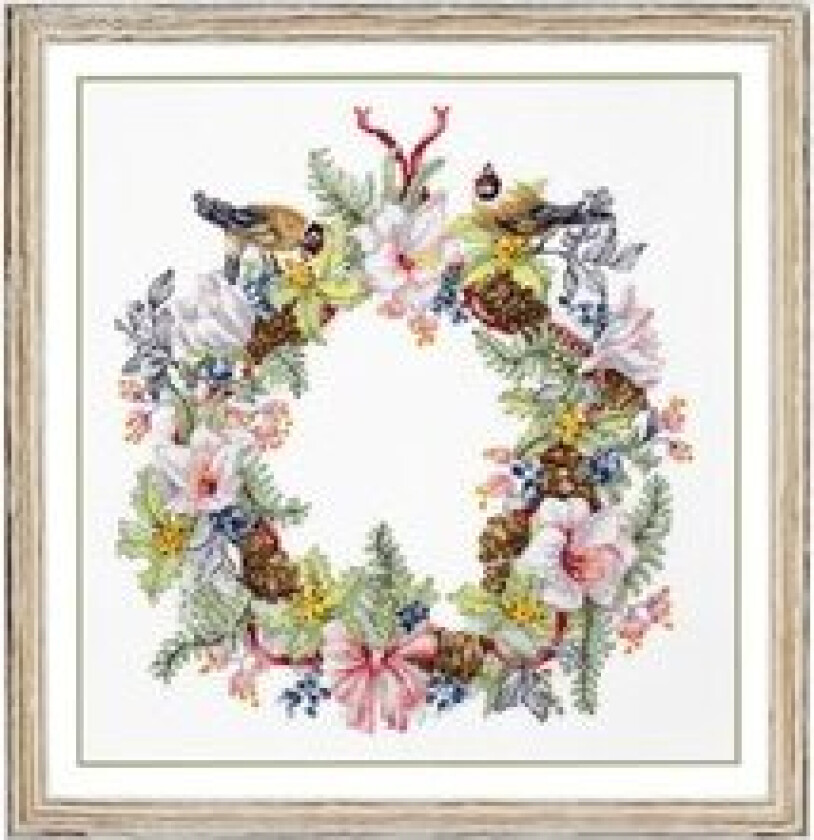 Broderipakke Bilde Blomsterkrans