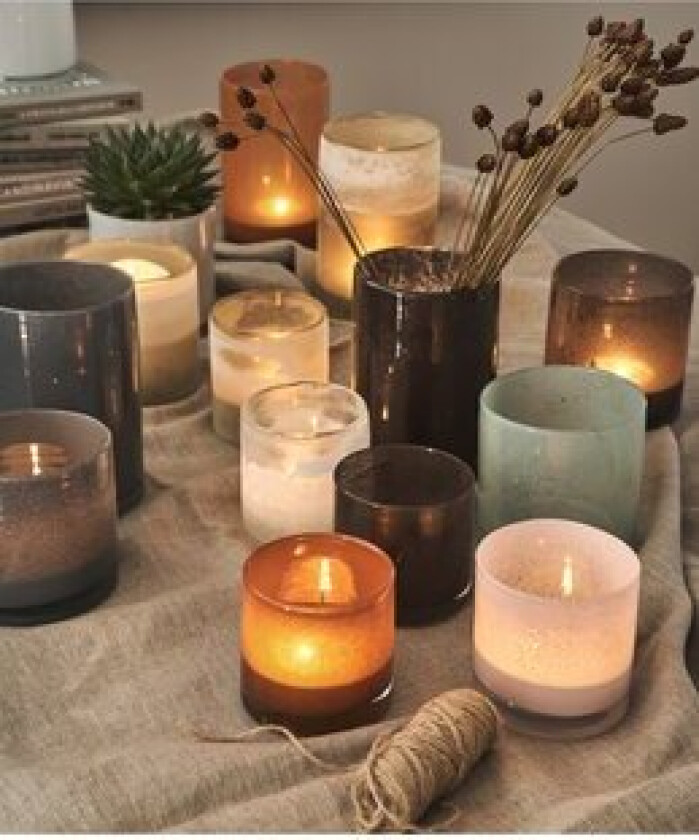 Melert Lykt/krukke/vase Nova