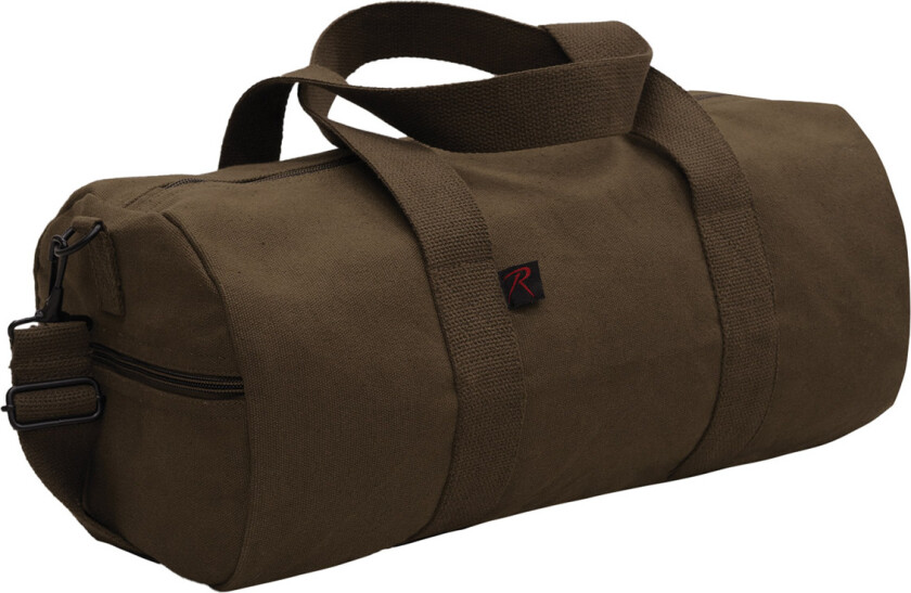 Canvas Shoulder Duffle Bag - 19 Inch Brown