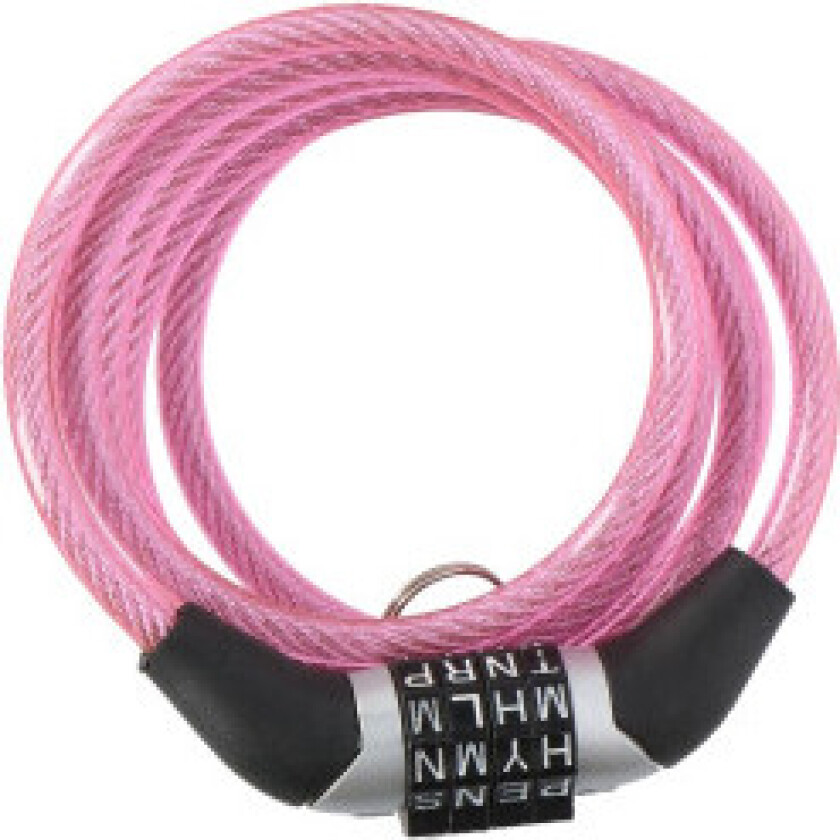 - sykkellås med kode (rosa)