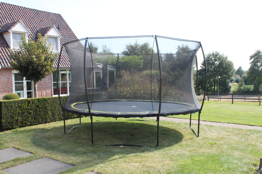 EXIT Silhouette trampoline ø427cm - black, Trampoline over bakken, Rund, 120 kg, 3 år, Safety net, Sort
