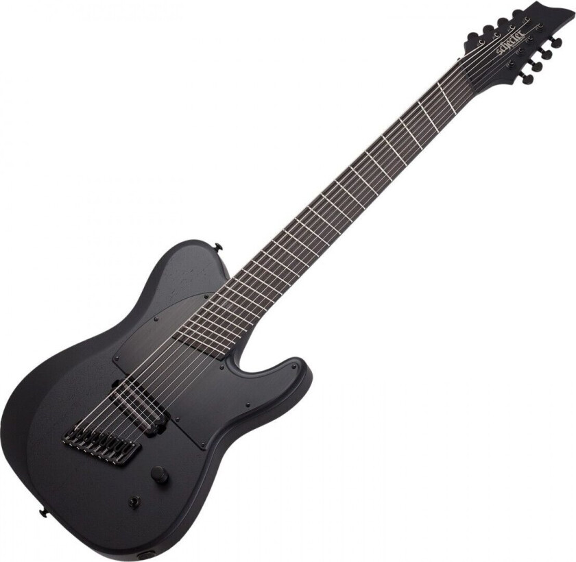 Schecter PT-8 MS Black Ops Satin Black Open Pore