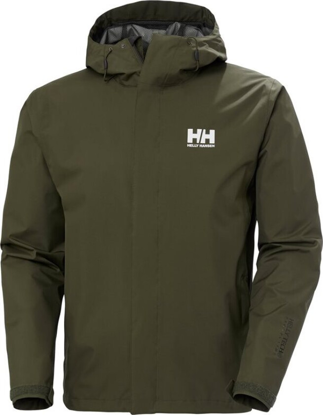 Herre Seven J Utendørs Regnjakke Svart 2xl Grå2XL