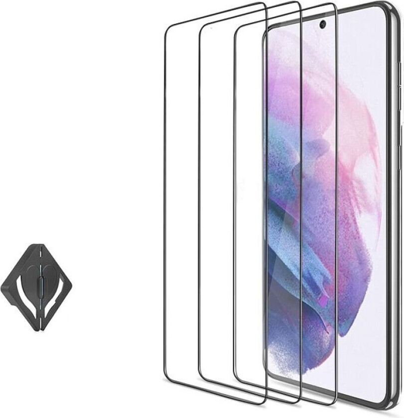 INF Skjermbeskytter i herdet glass støtter fingeravtrykkopplåsing 3-pakning Samsung Galaxy S21 Plus
