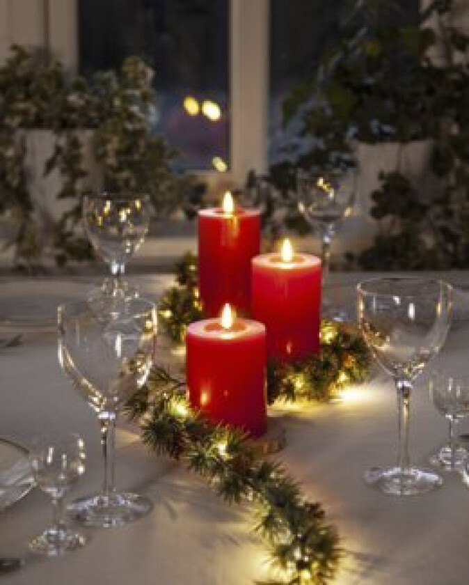LED Kubbelys Flamme Flow