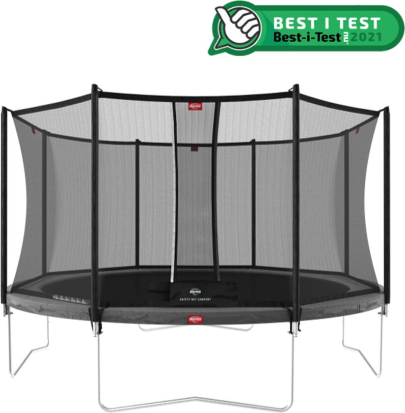 BERG Toys Berg Trampoline Favorit 430 Grå Med Sikkerhetsnett Comfort 430 cm dia Grå