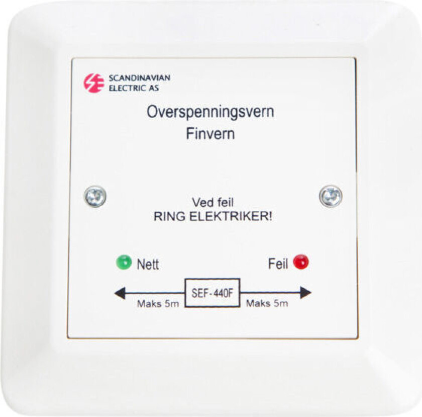 Overspenningsvern Finvern SEF-440F Montering i boks/kanal - 1661494