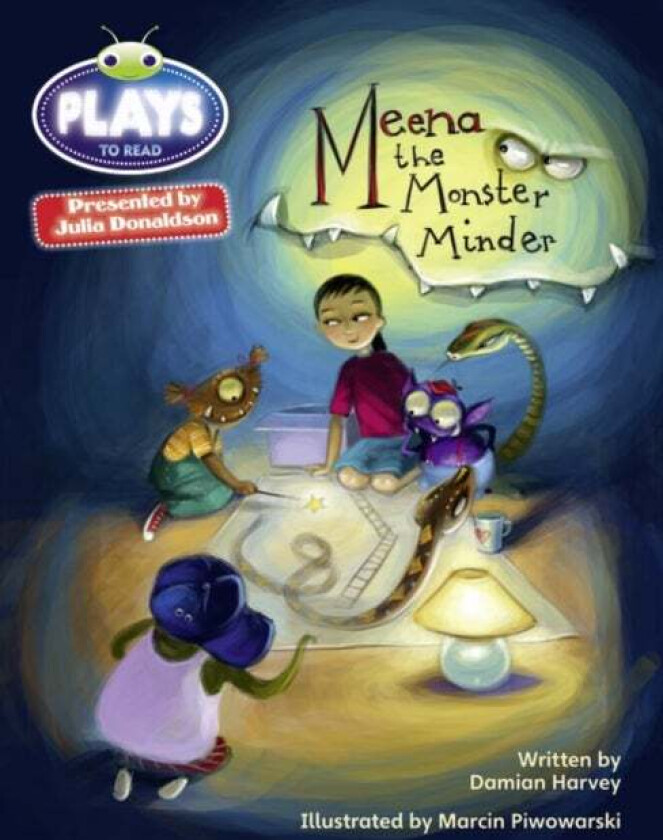 Bug Club Julia Donaldson Plays Grey/3A-4C Meena the Monster Minder av Damian Harvey