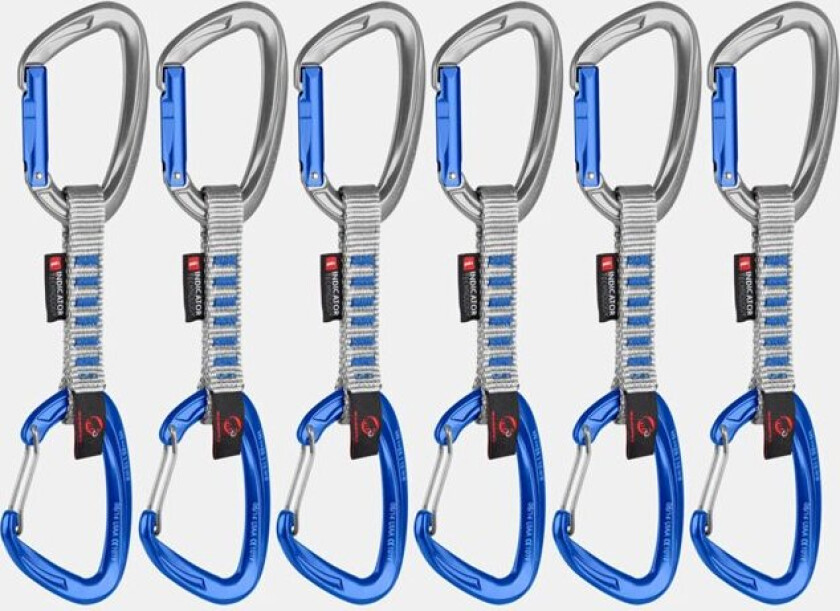 Crag Keylock Wire 10 cm Indicator 6-Pack, slynge 32200 Straight Gate/