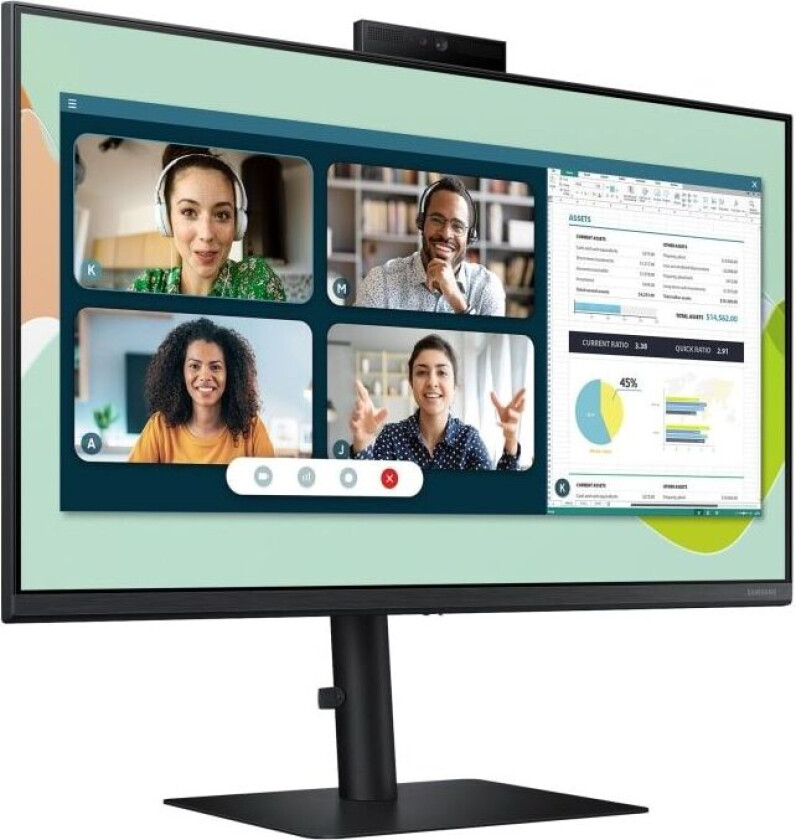 24" Webcam Monitor S4, Black