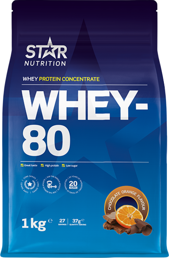 Whey-80 Myseprotein 1 kg