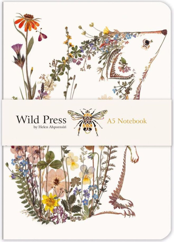 Notatbok A5 Luxury Wild Press Cottage Gdn Hedgehog
