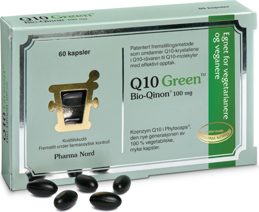 Q10 Green Bio-Qinon 100 mg, 60 stk.