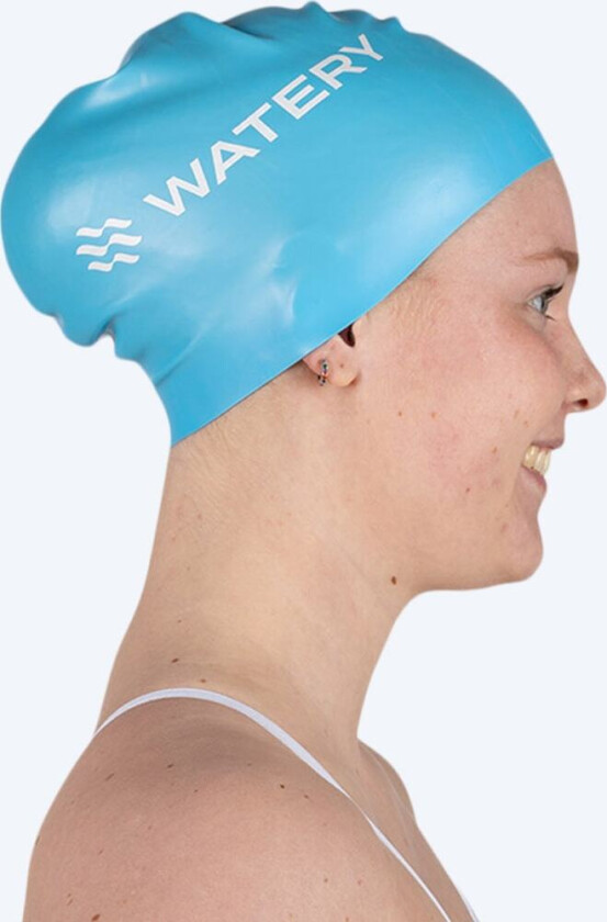 badehette til langt hår - Signature - Blå