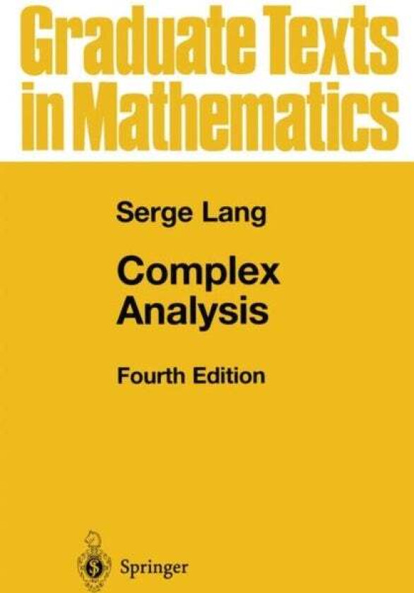 Complex Analysis av Serge Lang