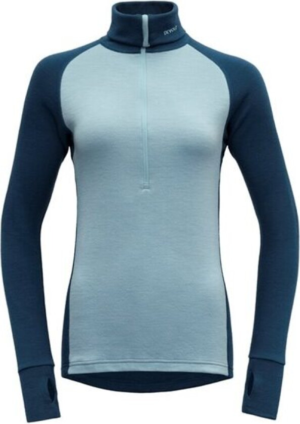 Expedition Merino 235 Zip Neck Dame Flood/Cameo S