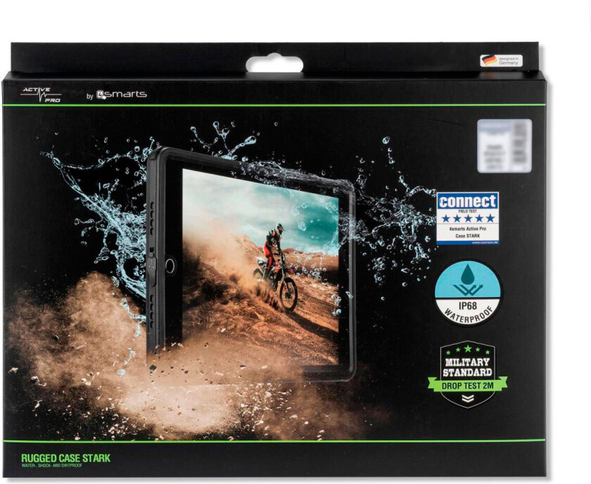 4smarts iPad Mini (2021) 4smarts Active Pro Rugged Case Stark - Vanntett Deksel - Svart