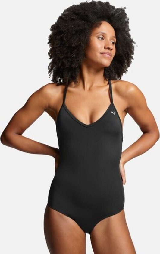 Bilde av Swim V-Neck Crossback Swimsuit, badedrakt, dame BLACK